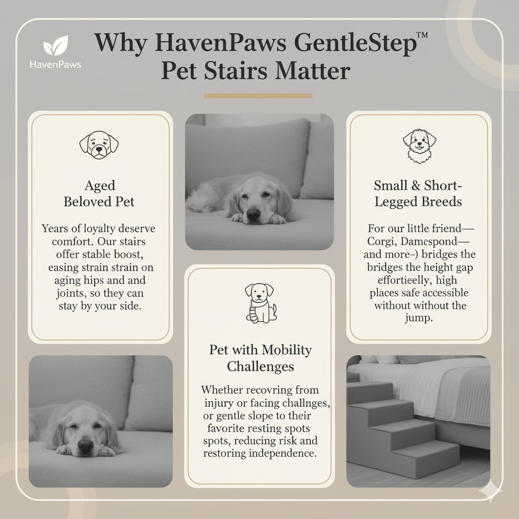 HavenPaws GentleStep™ Pet Stairs